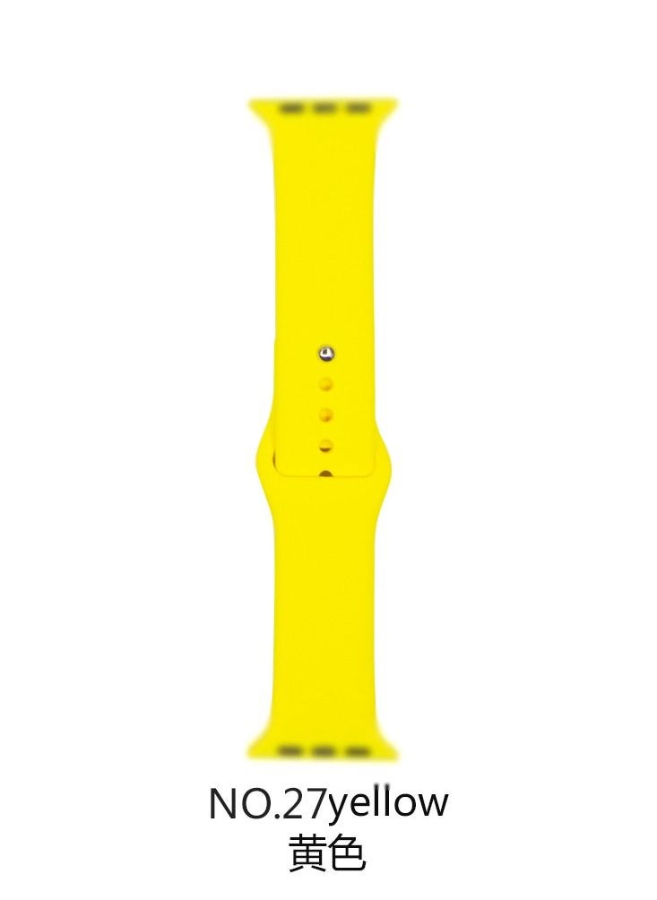 Generic - Apple Watch Band 45mm Soft Silicone Sport Band Replacement Wrist Strap Compatible for iWatch Apple Watch Series 7 Nike+,Sport,Edition - Image 1