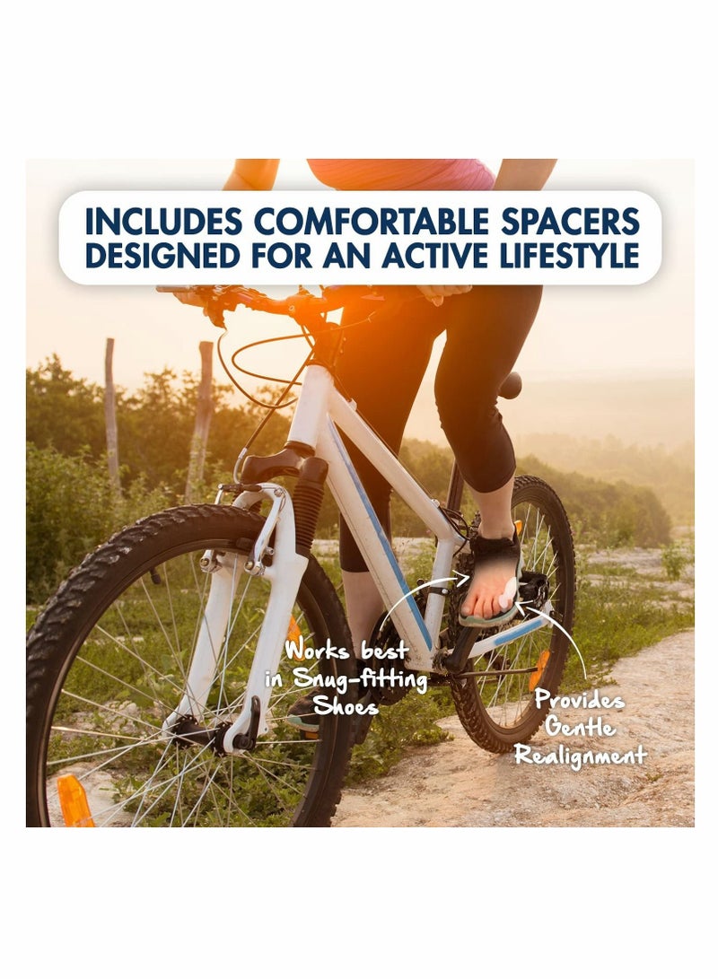 KASTWAVE بينكي تو جل الورم حامي، 6 قطعة الخياطين الورم مصحح فواصل اصبع القدم الصغيرة لينة جل الورم منصات الفواصل اصبع القدم لتخفيف آلام الورم والذرة، الكالس، بثور حماية - Image 5