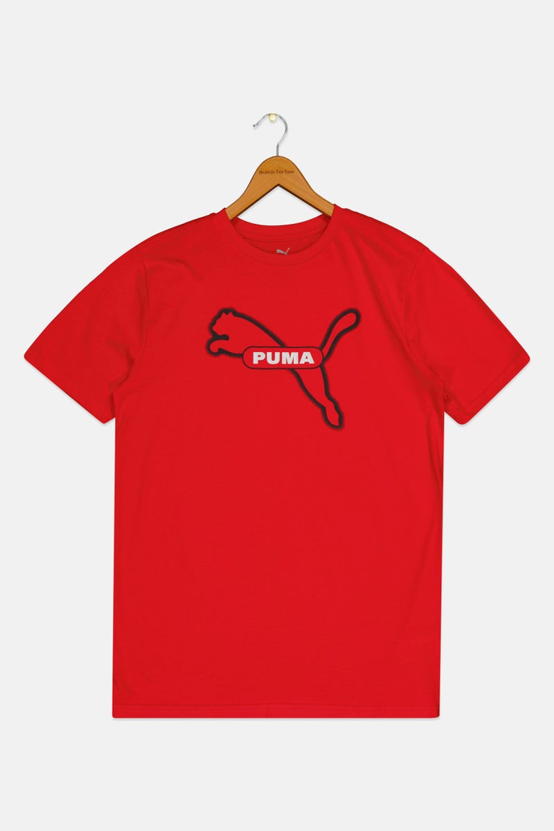 PUMA Kids Boy Short Sleeve Outdoor T-shirt, Red - Image 2