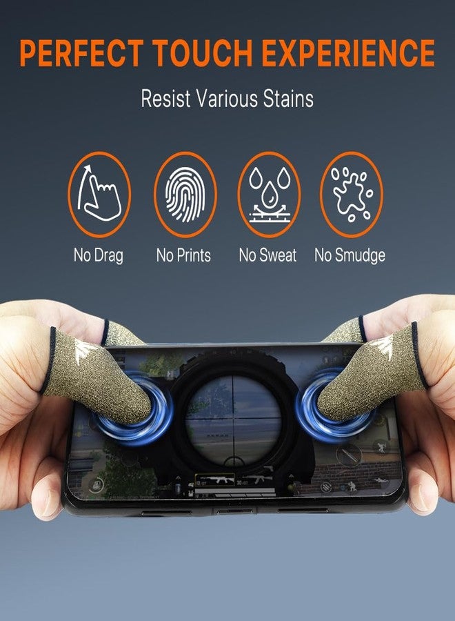 JWH Ultra-Thin Pure Silver Fiber Gaming Finger Thumb Sleeve, Silky Sensitivity,20 Pack Guantes para Dedos dedales Gamer profesionales,with 2 pcs Storage Box,Dedales Gamer,for PUBG Gaming Cots Gloves - Image 5