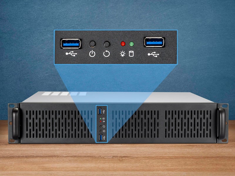 Rosewill 2U Server Chassis Rackmount Case | 4 x 3.5 HDD Bays | Micro-ATX Compatible | 3 x 80mm PWM Fans | 2 x USB 3.0 | RSV-Z2600U - Image 5