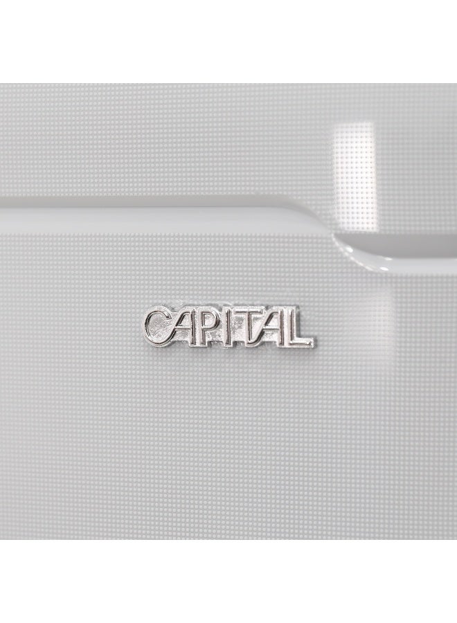 CAPITAL مجموعة حقائب سفر صلبة من بولي بروبيلين 3 قطع - خفيفة الوزن، متينة، عربة دوارة مع قفل TSA، رمادي داكن (ص-20 بوصة، م-24 بوصة، ل-28 بوصة) - Image 3