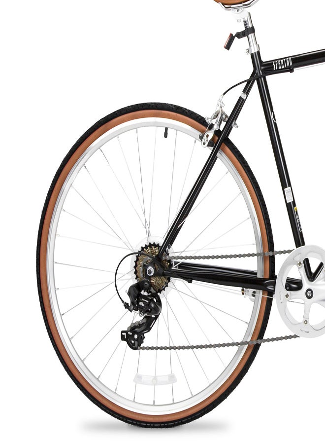 Spartan Platinum City Bike | 26 Inch Wheel Size | 7 Speed Gear Shifter | Black Color  - Image 3