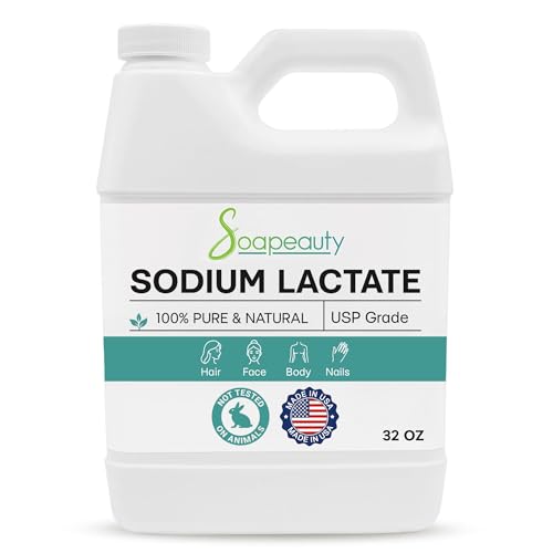 Soapeauty SODIUM LACTATE for Soap Making & Lotions | 60% USP Pure Natural Preservative | Harder Bar of Soap, Bigger Yield, Faster Cure Time, Provides Moisture | 32 oz - Image 1
