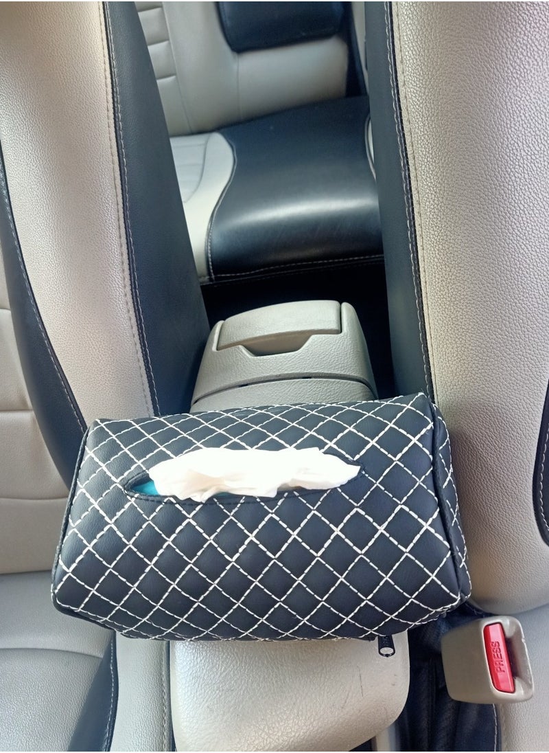 Assafco Car Leather Tissue Holder square embroidery - pzsku/Z770D33B084BDA96FAC84Z/45/_/1734522485/7f740c64-f39e-44a4-8528-4321e9e642c4