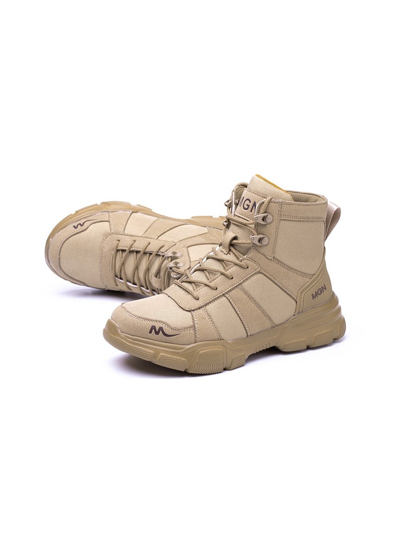 NIBEMINENT Work Boots Indestructible Safety Shoes Men Steel Toe Shoes Puncture-Proof Sneakers  Non Slip Work Shoes Male Tactical Boots - Image 1