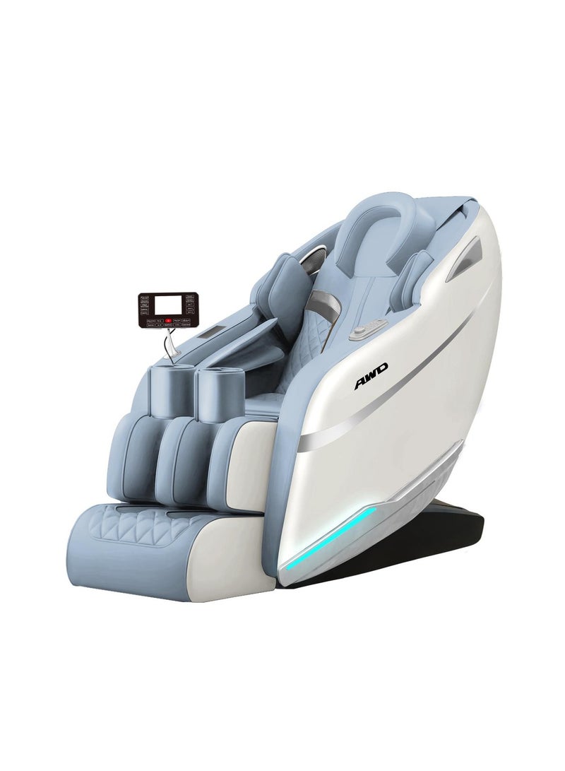 AWD كرسي مساج كامل الجسم 2D مع وسائد هوائية بتقنية انعدام الجاذبية، شحن لاسلكي، مكبرات صوت بلوتوث، حامل موبايل، مساج للورك من الرأس إلى القدم، ضمان لمدة 2 سنوات - Image 1