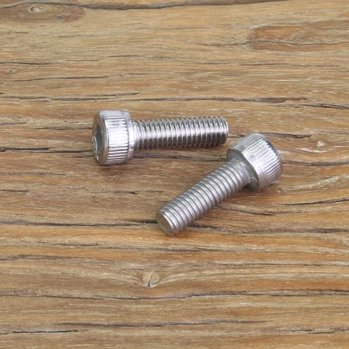 Sutemribor 55 Pieces M5 x 16mm Socket Head Cap Screws, Thread Pitch 0.8mm, Sutemribor M5 Screws, 304 Stainless Steel, Fully Threaded, Silver - Image 4