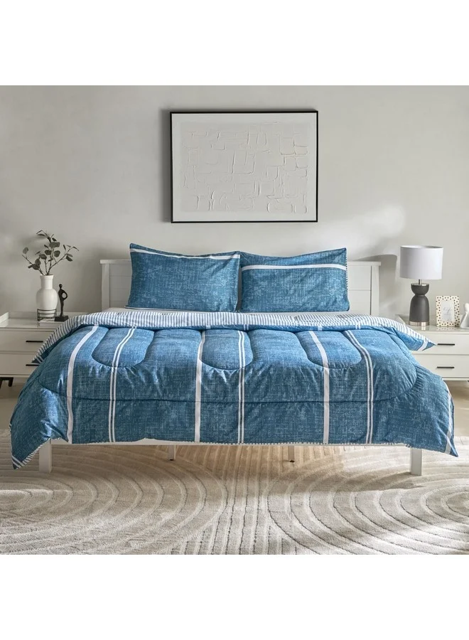 Home Box Ontario 3-Pieces Elfin Printed Microfiber King Comforter Set 240 x 220 cm