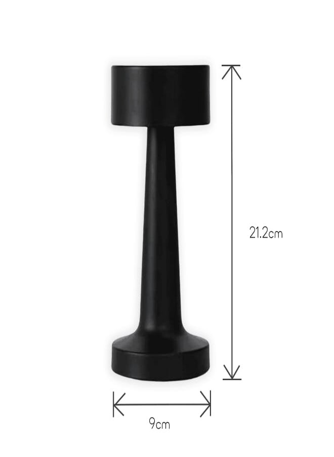 Evren Rechargeable Cordless Touch control Modern drum Table Lamp  - Image 4