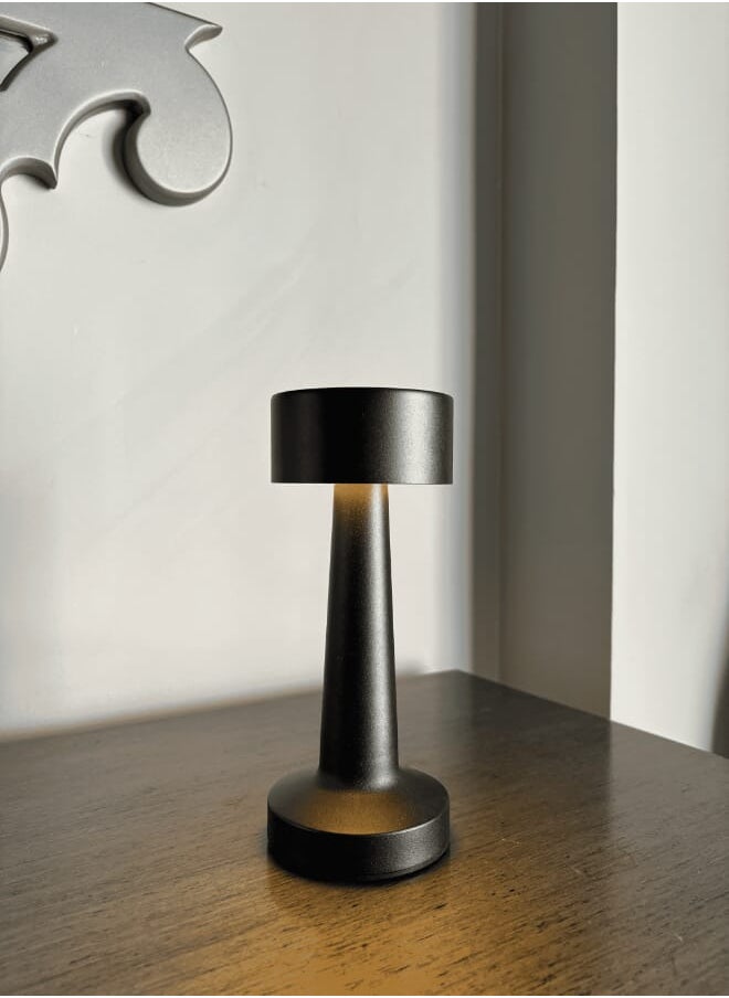 Evren Rechargeable Cordless Touch control Modern drum Table Lamp  - Image 3