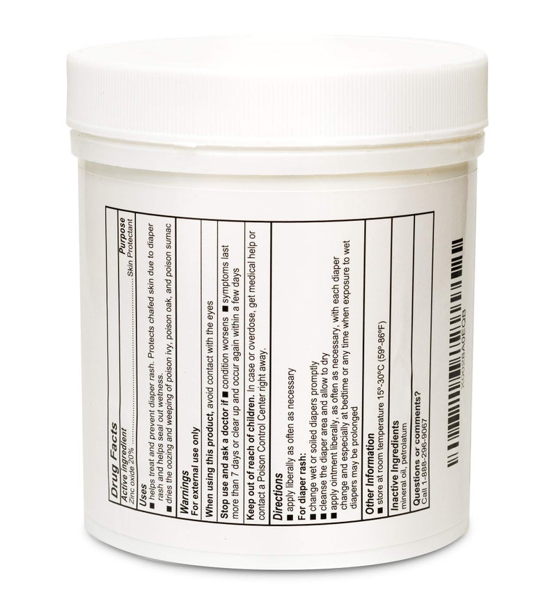 Globe 16 oz Globe Zinc Oxide 20% Skin Protectant Barrier Ointment, Treatment for Diaper Rash, Relief From Poison Ivy, Sumac & Oak, Protects From Wetness, Protects Chafed Skin - Image 4