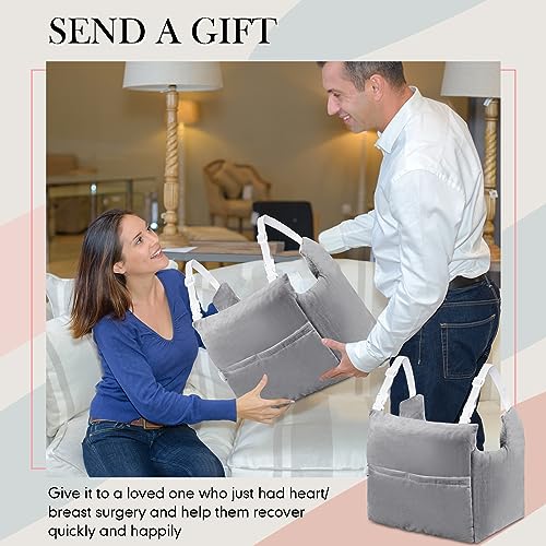 Suzile Mastectomy Pillow Post Surgery, Breast Pillow for After Breast Cancer Mastectomy Necessities, Surgery Recovery Gifts for Women(Gray) - Image 5