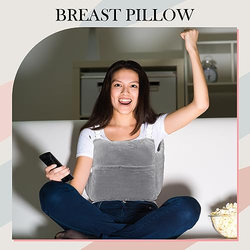 Suzile Mastectomy Pillow Post Surgery, Breast Pillow for After Breast Cancer Mastectomy Necessities, Surgery Recovery Gifts for Women(Gray) - Image 3