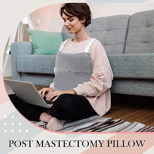 Suzile Mastectomy Pillow Post Surgery, Breast Pillow for After Breast Cancer Mastectomy Necessities, Surgery Recovery Gifts for Women(Gray) - Image 4