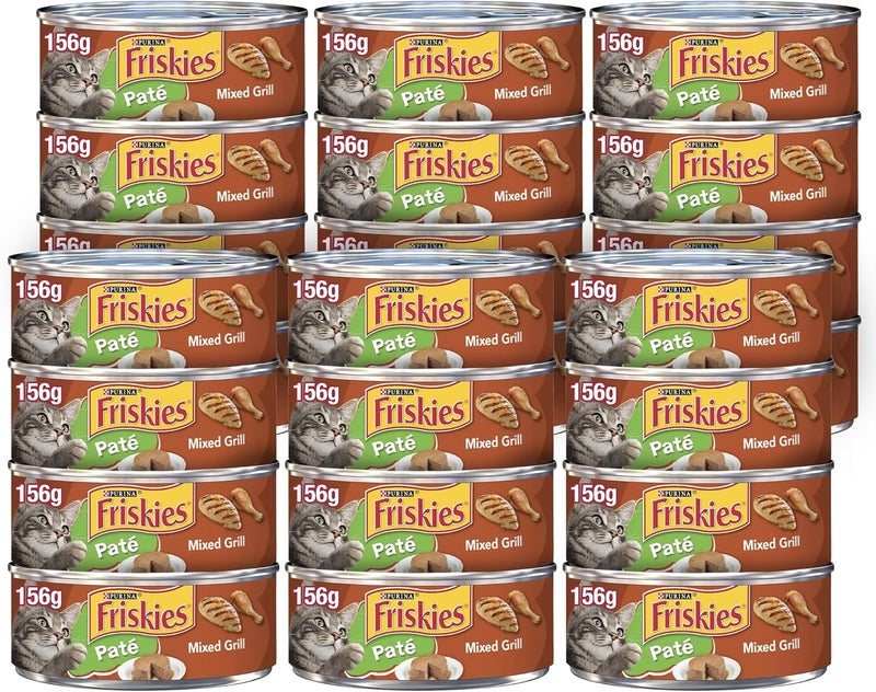 Friskies بوريانا - فريسكيز باتيه مشوي مختلط، 156 جرام (عبوة من 24 علبة) - Image 1