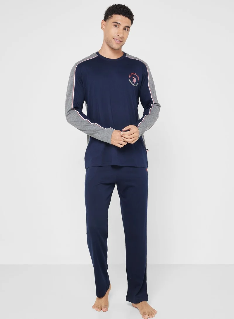 U.S. Polo Assn. Crew Neck T-Shirt Pyjama Set
