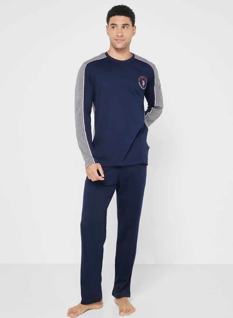 U.S. Polo Assn. Crew Neck T-Shirt Pyjama Set