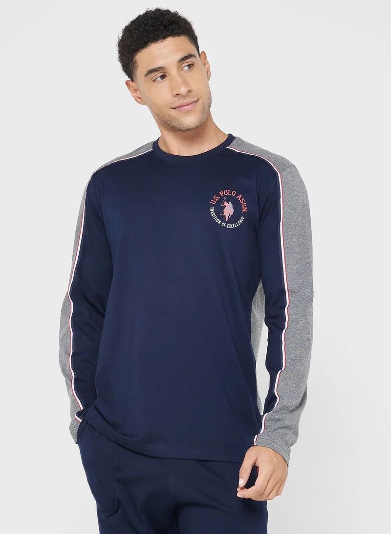 U.S. Polo Assn. Crew Neck T-Shirt Pyjama Set