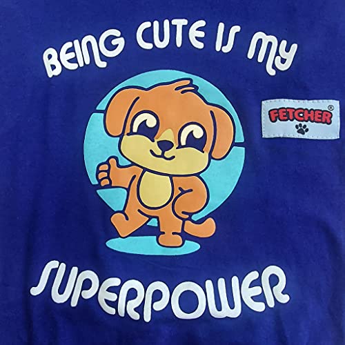 FETCHER Ink Blue And Bright Red T-Shirt For Dogs And Cats (24" Xxxl), Pack Of 1 - Image 3