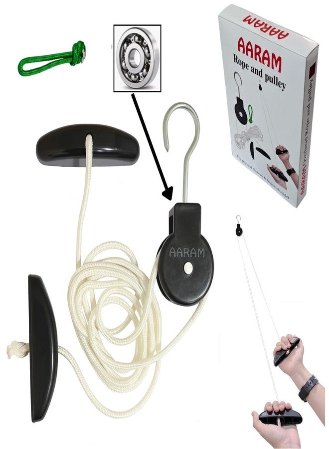 AARAM Physiotherapy Rope and Pulley for Pain Relief (With bearing) for physical therapy frozen shoulder and other hand exercises mobility of hand and therapy uses - Image 1