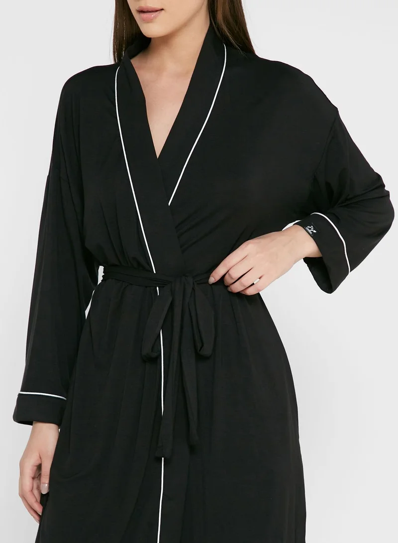 Pretty You London Tie Detail Kimono