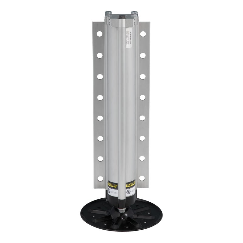 Lippert Aluminum Hydraulic Leveling Jack Assembly with 14000lb Weight Capacity Universal Fit 9 Footpad Easy Installation 2365601