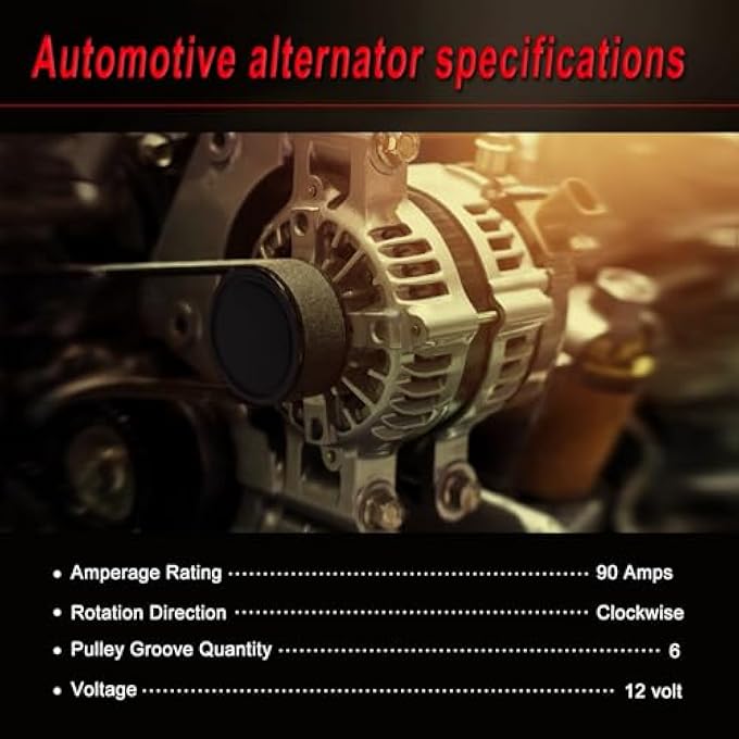 BIYANPIN Alternator Compatible with 2012-2017 Accent Veloster 2012-2013 Rio 2012-2014 Attitude 1.6L L4 Replace for 13209 373002B300 373002B500 373002B510 2608483 2616741 - Image 4