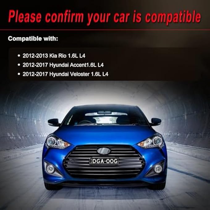 BIYANPIN Alternator Compatible with 2012-2017 Accent Veloster 2012-2013 Rio 2012-2014 Attitude 1.6L L4 Replace for 13209 373002B300 373002B500 373002B510 2608483 2616741 - Image 2