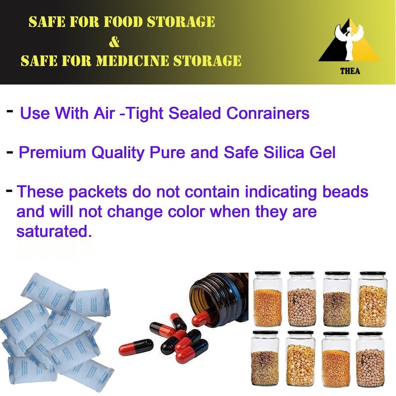 Pathway Enterprise Thea Premium Food Grade Silica Gel WhiteDesiccantMoisture AbsorbMoisture Absorbent 25 Pouches5 Gm Each Pack of 1 25 - Image 2
