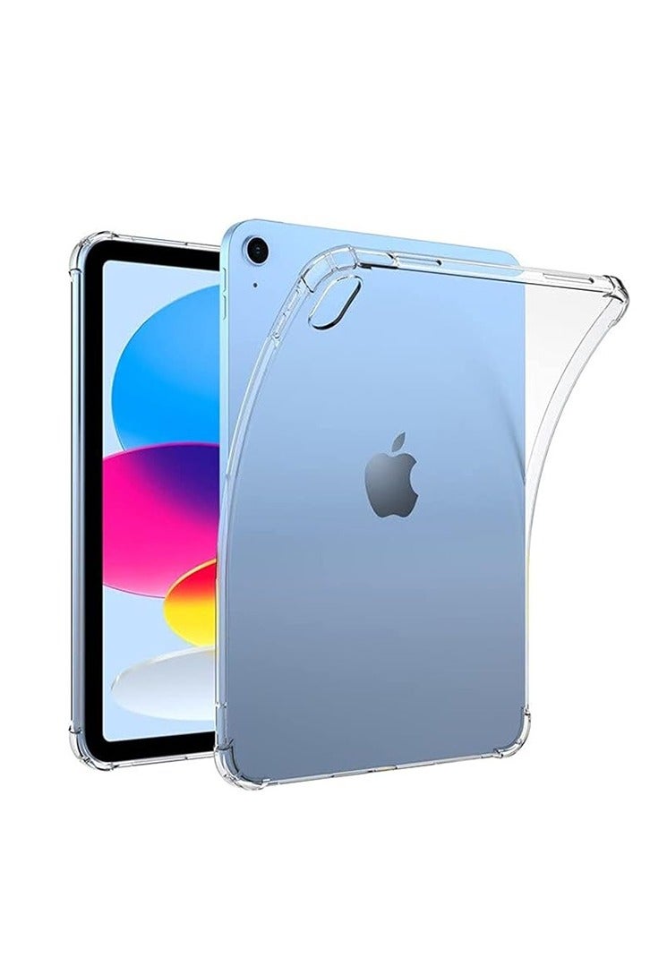 Clear Case Cover Compatible with iPad (A16) 11th/10th Generation (2025/2022), Anti-Fingerprints, Anti-Fall Drop Protection, Slim Lightweight Transparent Soft Cover with Soft Silicone Raised Edge for iPad A16 / 10 th 10.9" (Clear) - Image 1