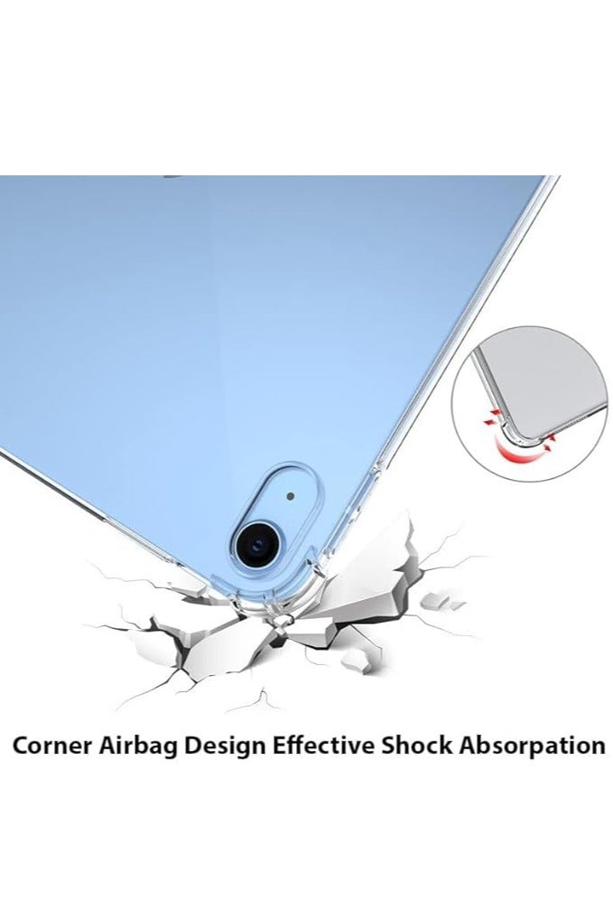Clear Case Cover Compatible with iPad (A16) 11th/10th Generation (2025/2022), Anti-Fingerprints, Anti-Fall Drop Protection, Slim Lightweight Transparent Soft Cover with Soft Silicone Raised Edge for iPad A16 / 10 th 10.9" (Clear) - Image 5