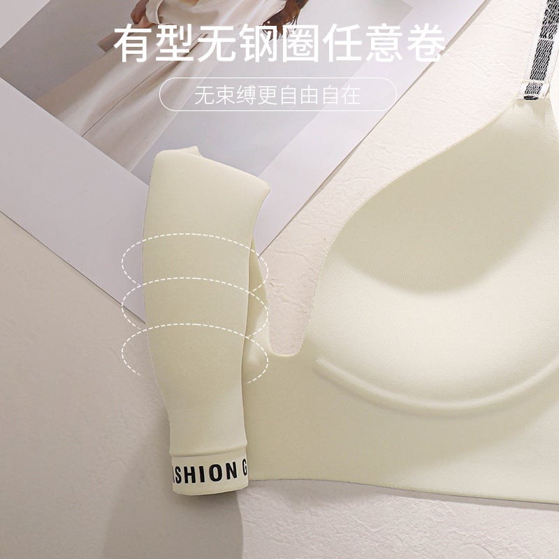Seamless Push-Up Bra for Women Anti-Sagging Black  - Image 3