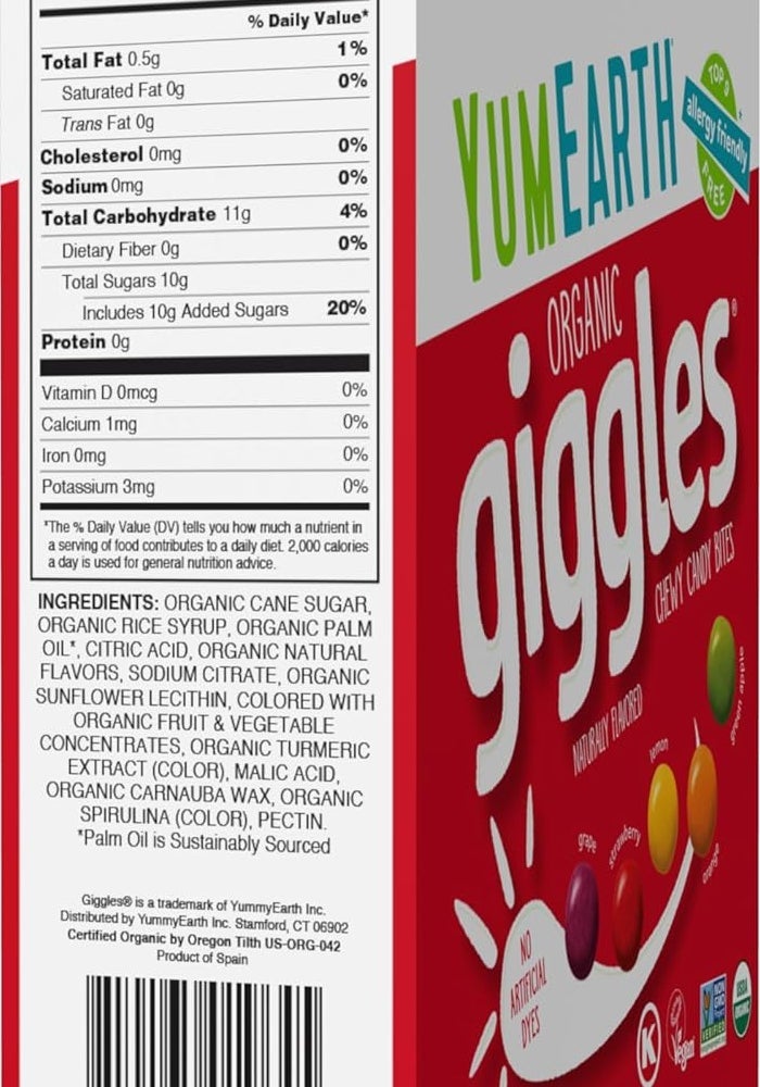 YumEarth Organic Giggles Chewy Candy Bites - Image 2