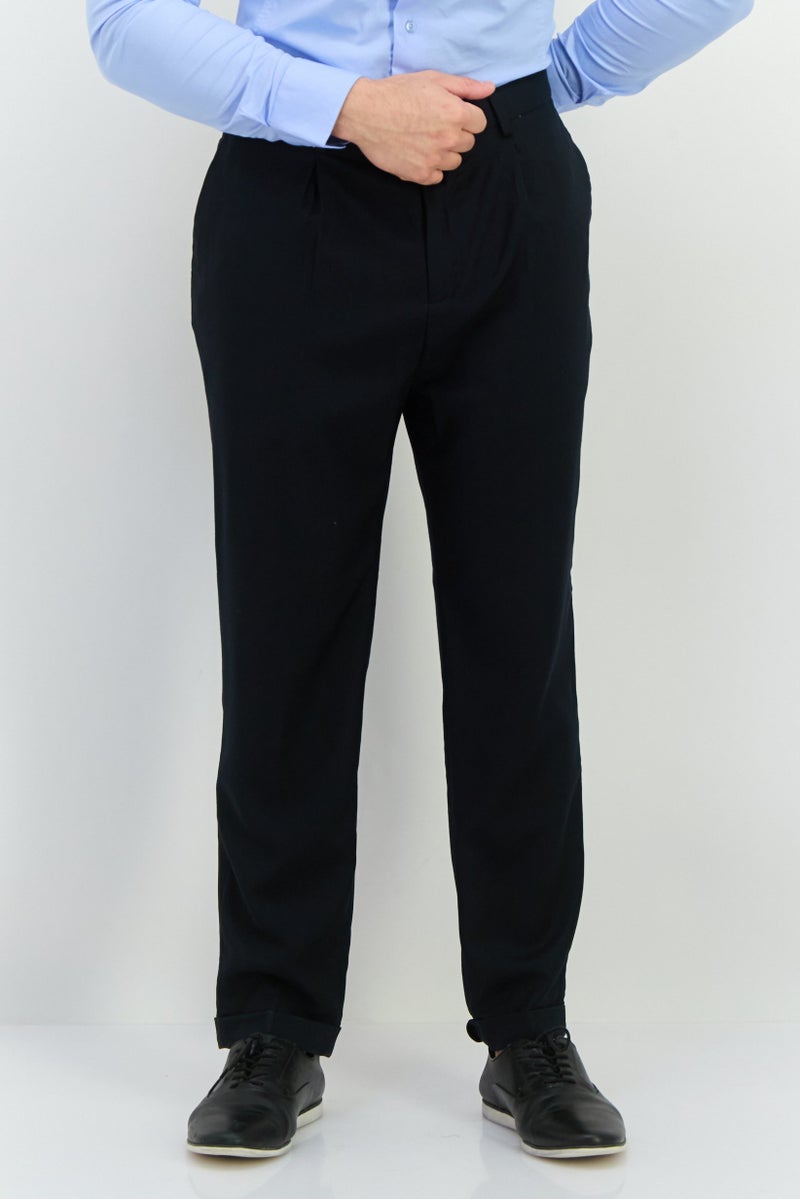 Sorbino سروال تشينو عادي للرجال، أسود - Image 1