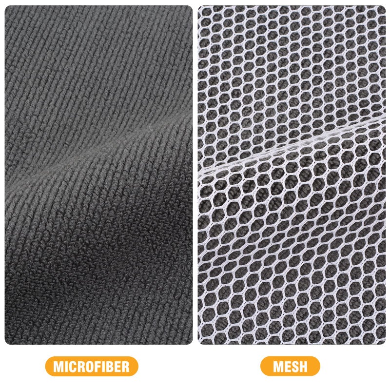 KinHwa Kitchen Washcloths for Dishes Absorbent Microfiber Dish Cloths Quick Dry Dish Rags with Poly Scour Scrub Side Ideal for Kitchen Cleaning and Housekeeping  (Gray  12inchx12inch 9 Pack) - Image 2