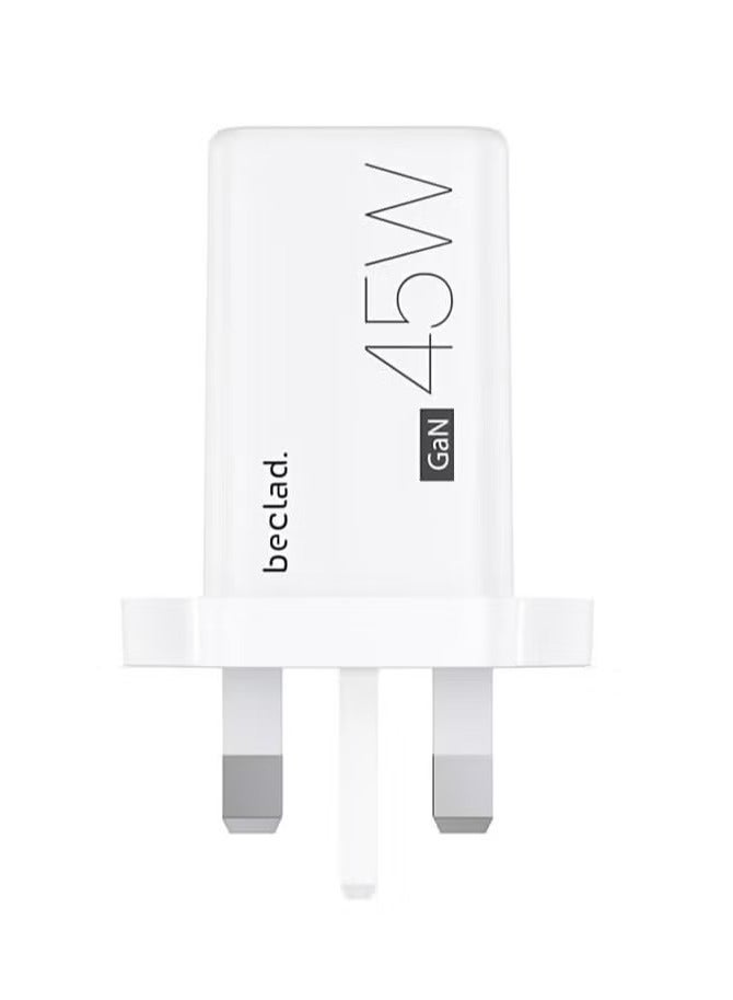 Beclad 45W GaN Fast Charging USB-C Wall Charger – Compact and High-Speed ​​Power Adapter - Image 1