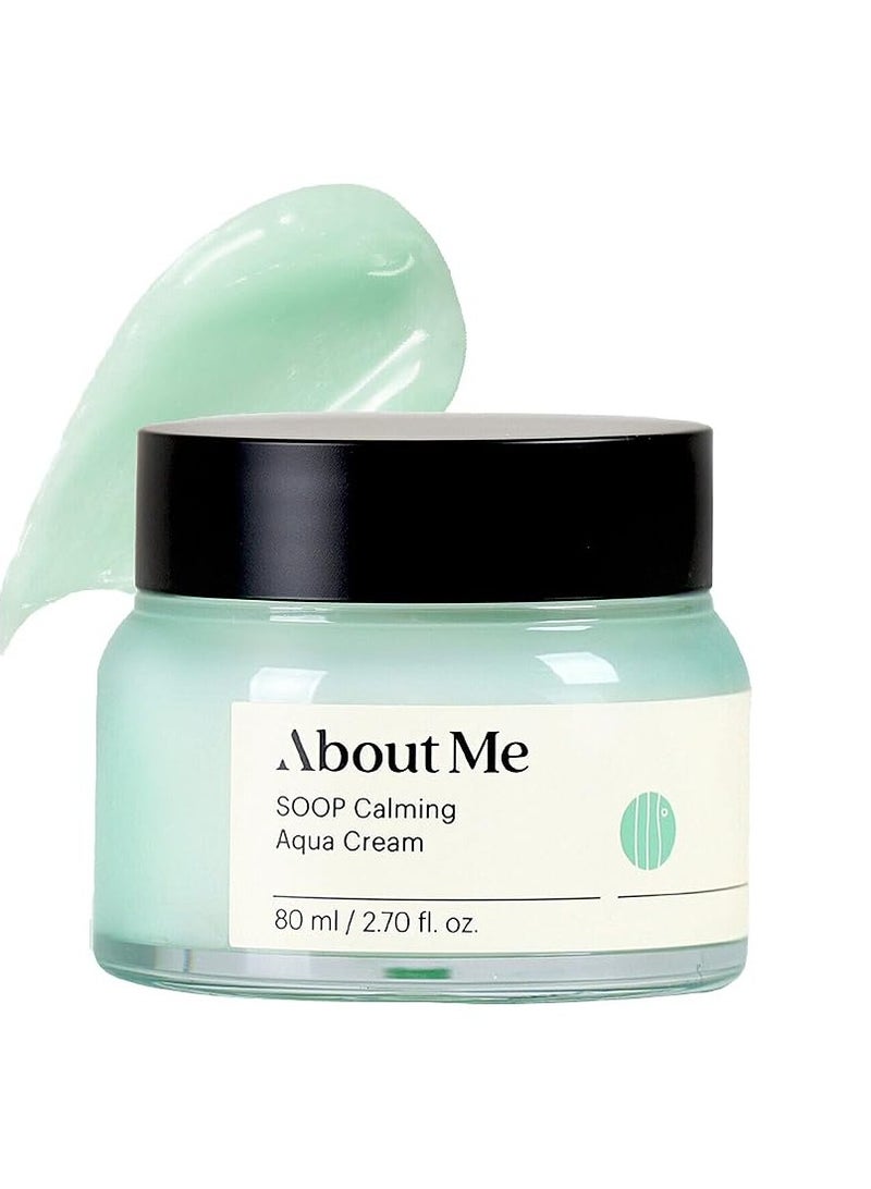 ABOUT ME About Me Soop Calming Aqua Cream - Intense Moisturizing Face Cream for Dry and Sensitive Skin, 100 Hours Of Lasting Hydration (80ml/2.7oz) - Image 1