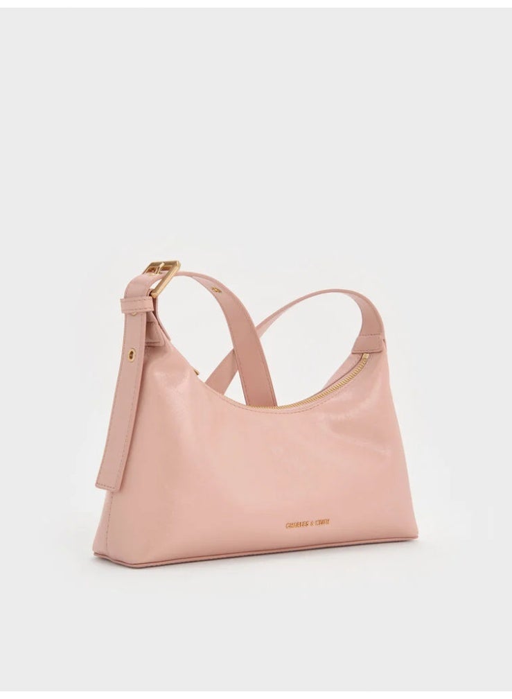 Charles & Keith Atwood Chain-Embellished Shoulder Bag - Image 3