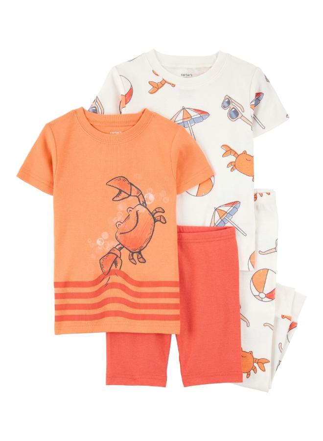 carter's Toddler Printed 4PC Pyjamas Set - Image 1