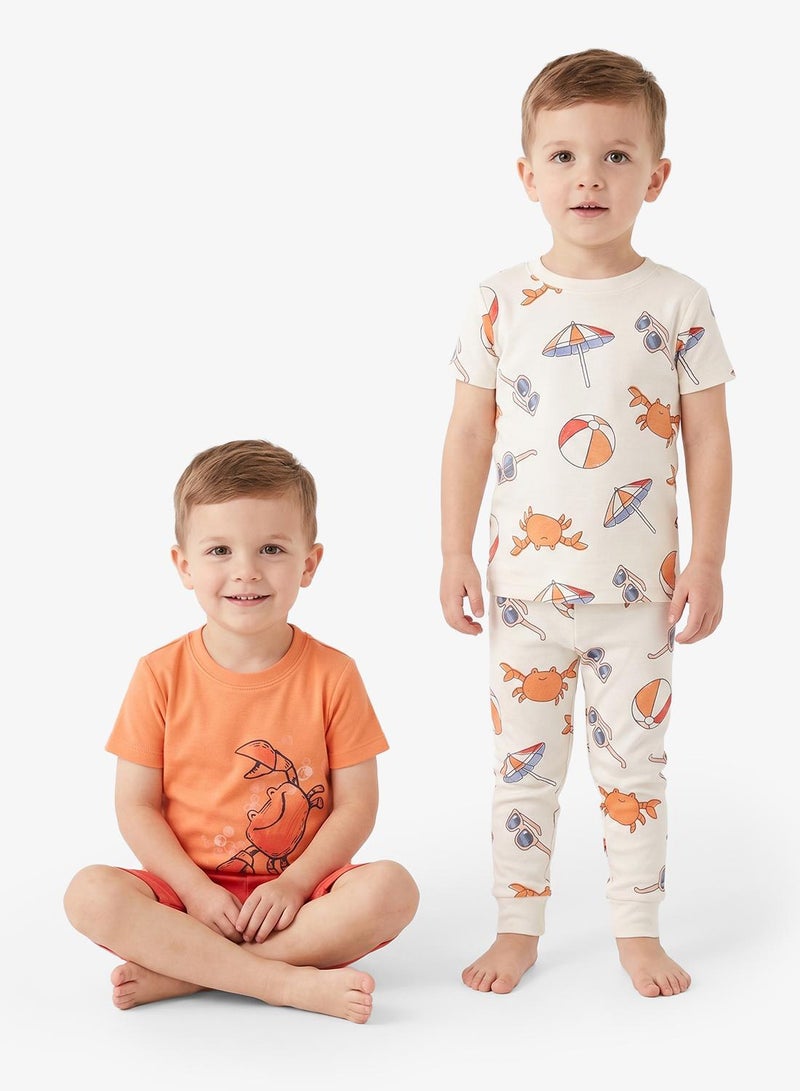carter's Toddler Printed 4PC Pyjamas Set - Image 1
