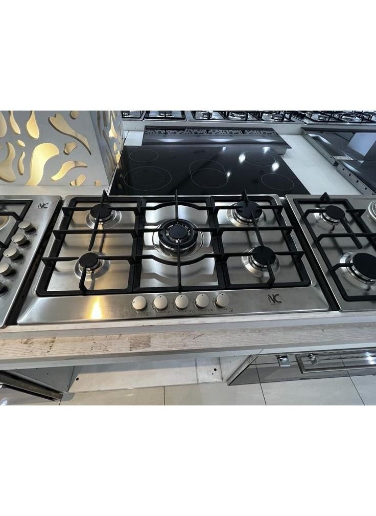 N.C N.C built in hob 90 cm 5 gas burners heavy Duty front control Italy  - Image 2