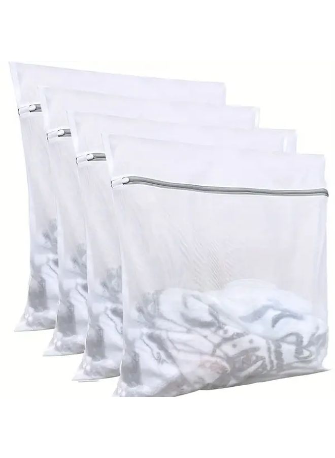 4 Pieces XXL Polyester Mesh Laundry Bags 22 44x22 44 Inch with Durable Zipper - Image 1
