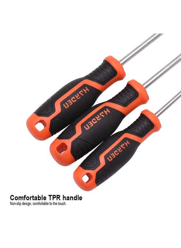 bibox labs Harden Premium High Strength Professional Screwdriver with Comfortable TPR handle PZ1100mm 1 Pcs for High Frequency Workplace 550237  - Image 3