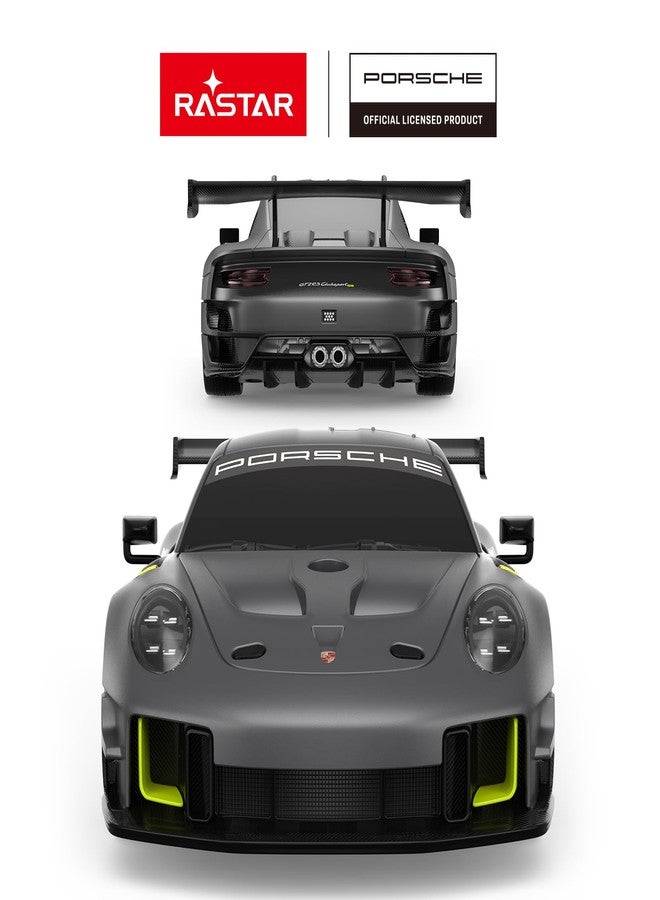 RASTAR Porsche 911 GT2 RS Model Car, 1:24 Scale RC Porsche 911 GT2 RS Clubsport 25 Remote Control Car for for Kids Adults, RC Sports Supercar Grey - Image 2