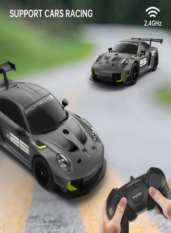 RASTAR Porsche 911 GT2 RS Model Car, 1:24 Scale RC Porsche 911 GT2 RS Clubsport 25 Remote Control Car for for Kids Adults, RC Sports Supercar Grey - Image 5