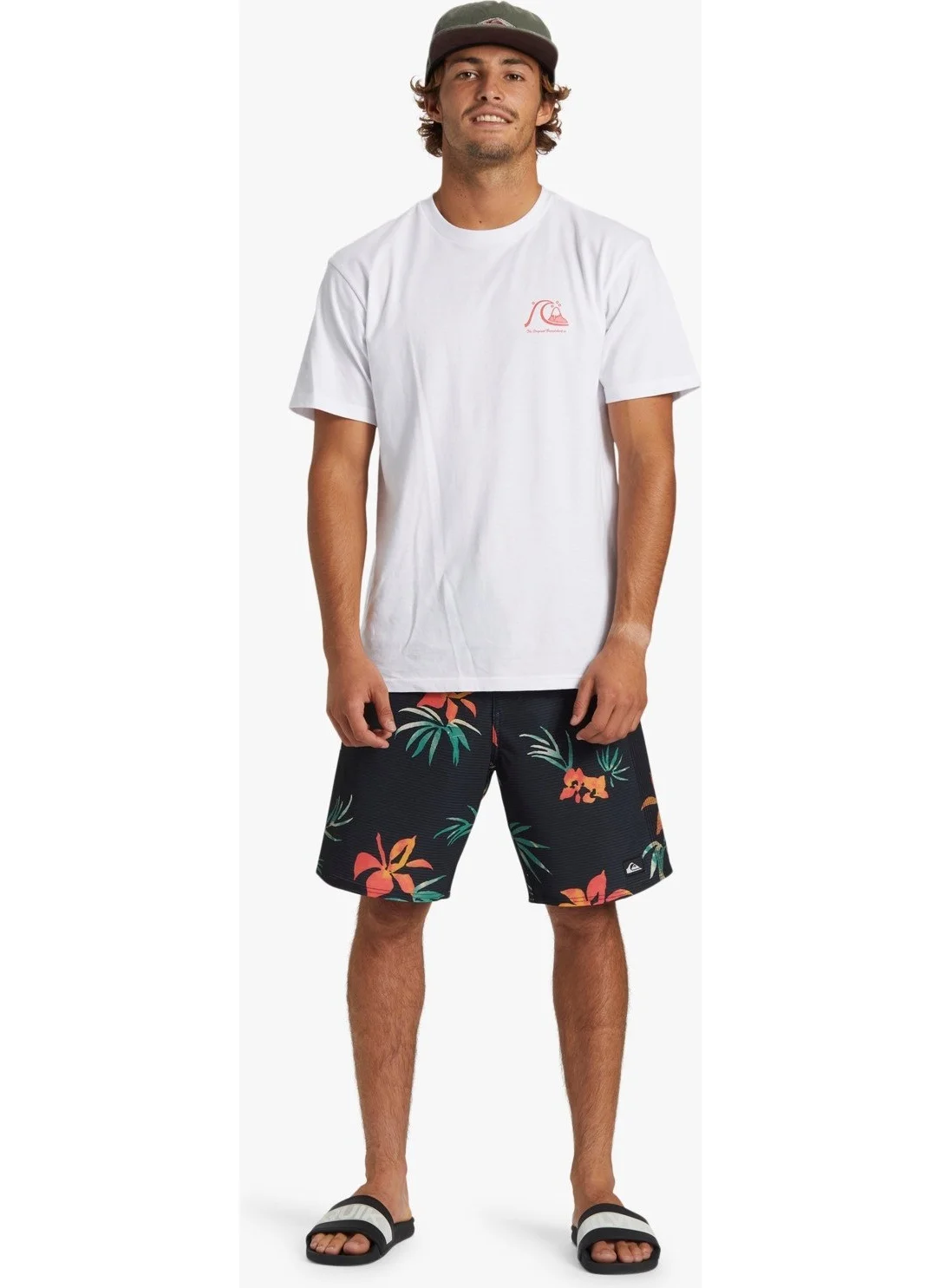 كويك سيلفر The Original Boardshort Purple White Men's T-Shirt AQYZT09560-10