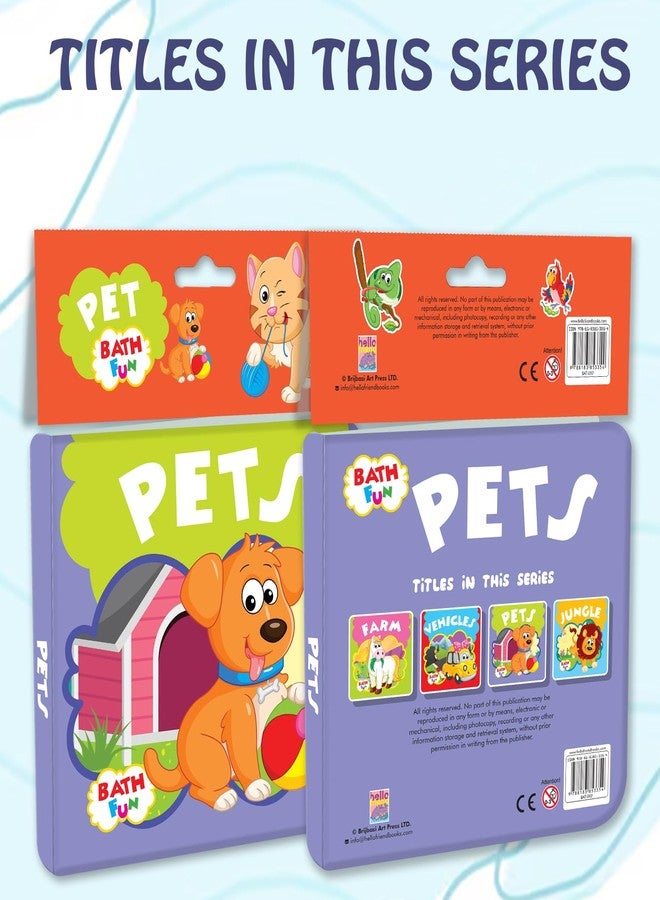 BRIJBASI Hello Friend Pet Animals Bath Book for Kids - 5 Spreads with Vibrant Illustrations, Washable 3+ Yrs - Image 4