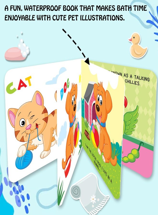 BRIJBASI Hello Friend Pet Animals Bath Book for Kids - 5 Spreads with Vibrant Illustrations, Washable 3+ Yrs - Image 2