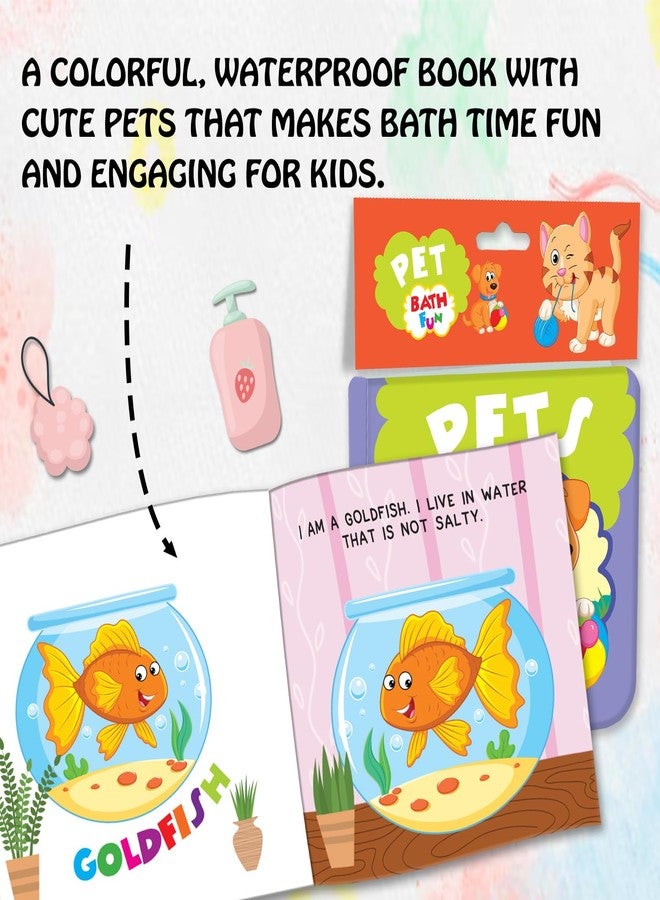 BRIJBASI Hello Friend Pet Animals Bath Book for Kids - 5 Spreads with Vibrant Illustrations, Washable 3+ Yrs - Image 3